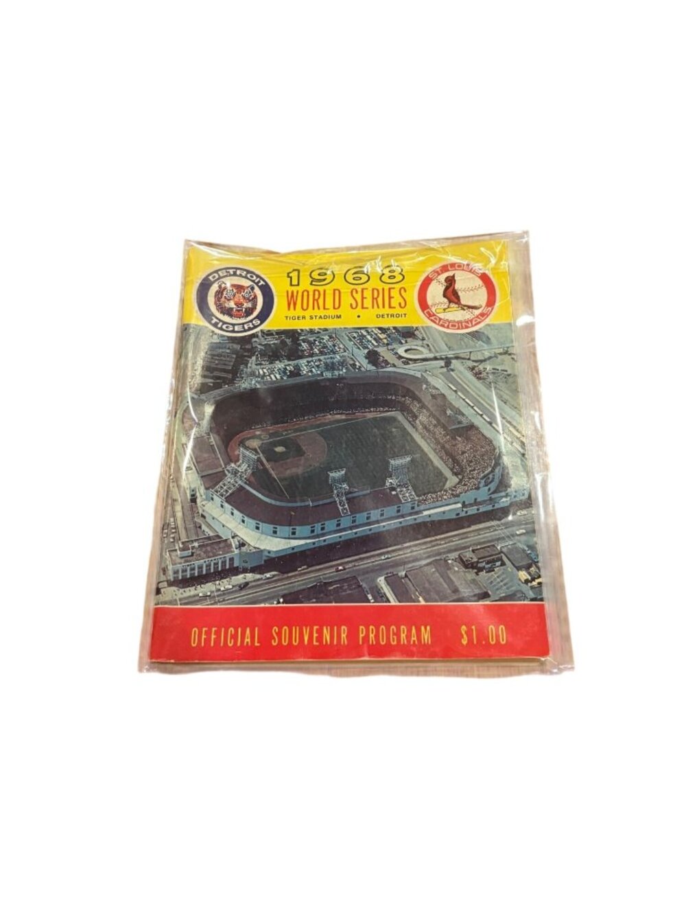 Original 1968 World Series Program Detroit Tigers v St. Louis Cardinals Unscored